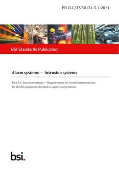 BS PD CLC/TS 50131-5-1 PDF