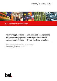 BS PD CLC/TS 50459-1 PDF