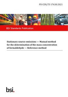 BS PD CEN/TS 17638 PDF