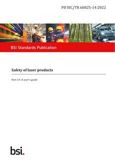BS PD IEC/TR 60825-14 PDF