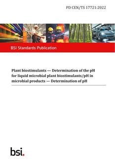 BS PD CEN/TS 17721 PDF