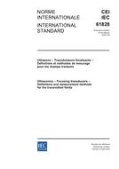 IEC 61828 Ed. 1.0 en:2001 PDF