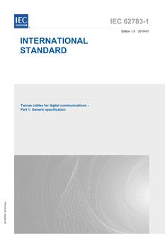 IEC 62783-1 Ed. 1.0 en PDF