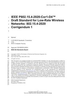 IEEE P802.15.4-2020/Cor 1 PDF