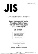 JIS C 60068-2-30:1988 PDF