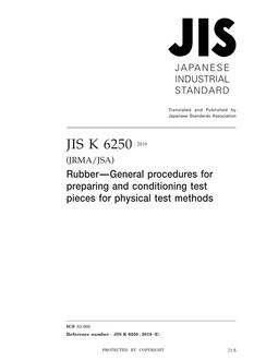 JIS K 6250 PDF