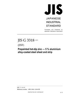 JIS G 3318 PDF