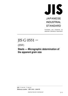 JIS G 0551 PDF