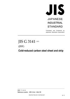 JIS G 3141 PDF