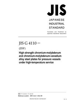 JIS G 4110 PDF