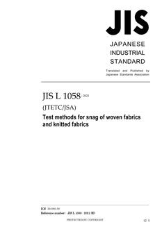 JIS L 1058 PDF