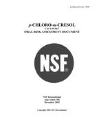 NSF p-Chloro-m-Cresol PDF