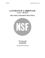 NSF LANTHANUM CARBONATE – 2010 PDF