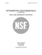 NSF Tetramethylsuccinonitrile – 2011 PDF