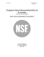 NSF Propylene Glycol Monomethyl Ether & its Acetate PDF