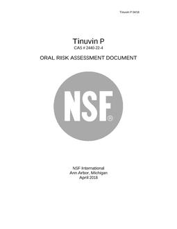 NSF Tinuvin P – 2018 PDF