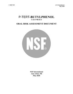 NSF P-Tert-Butylphenol – 2020 PDF