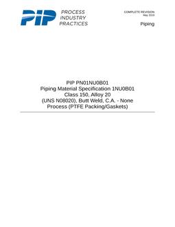 PIP PN01NU0B01 PDF