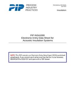 PIP INSA1000 EEDS PDF