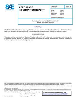 SAE AIR1093B PDF