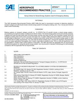 SAE ARP6952 PDF