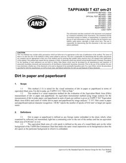 TAPPI T 437 PDF